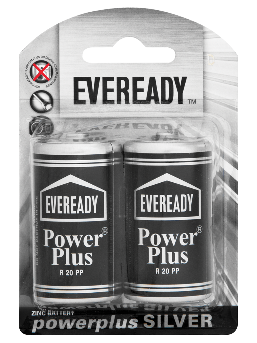 Eveready Power Plus Silver D's