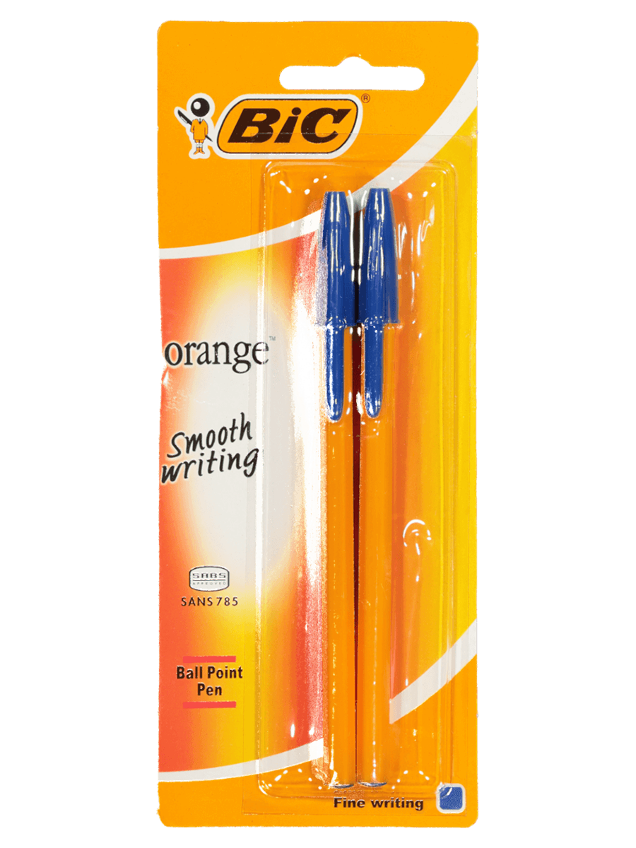 Blue Bic Orange Pens