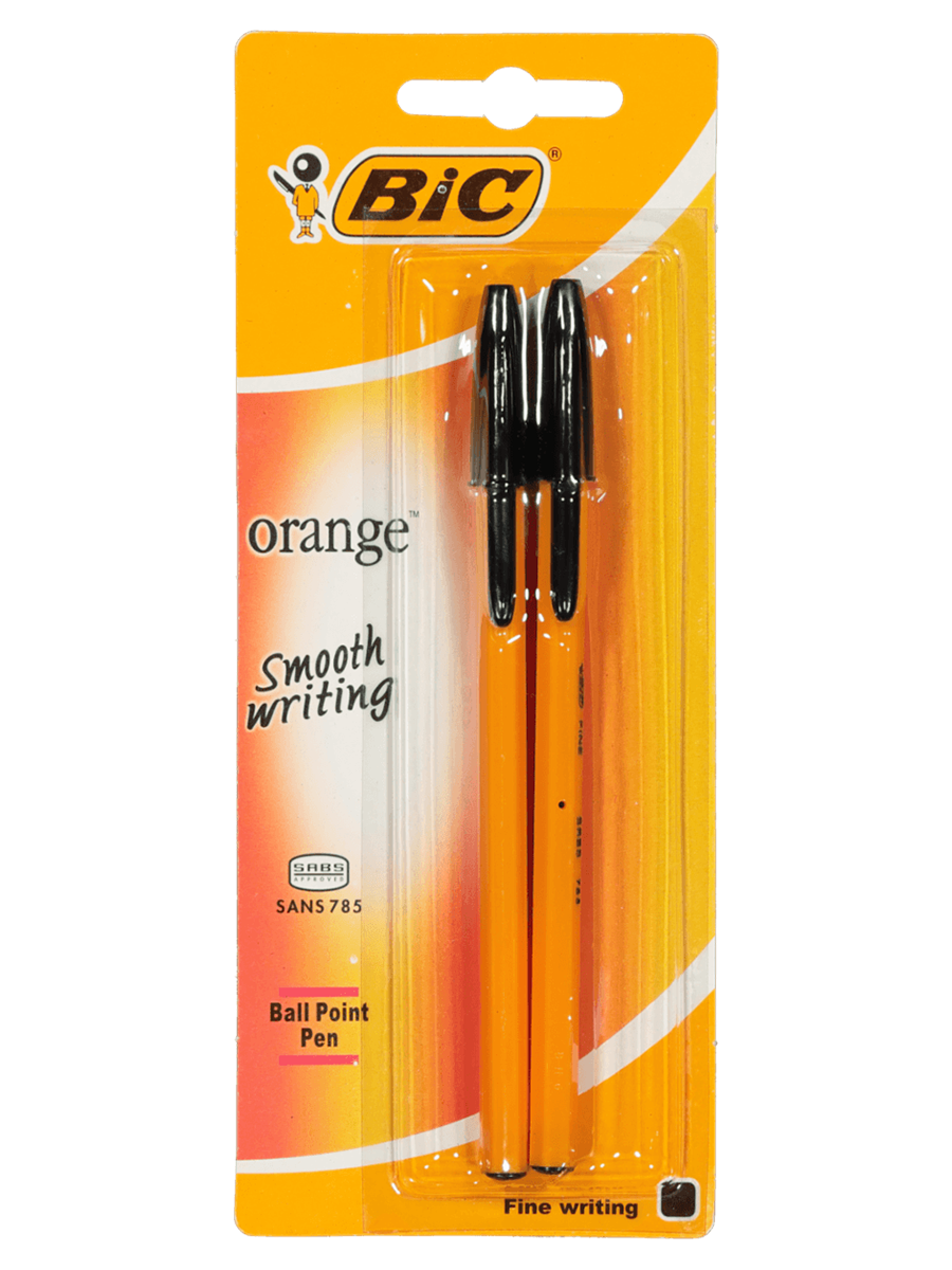 Black Bic Orange Pens