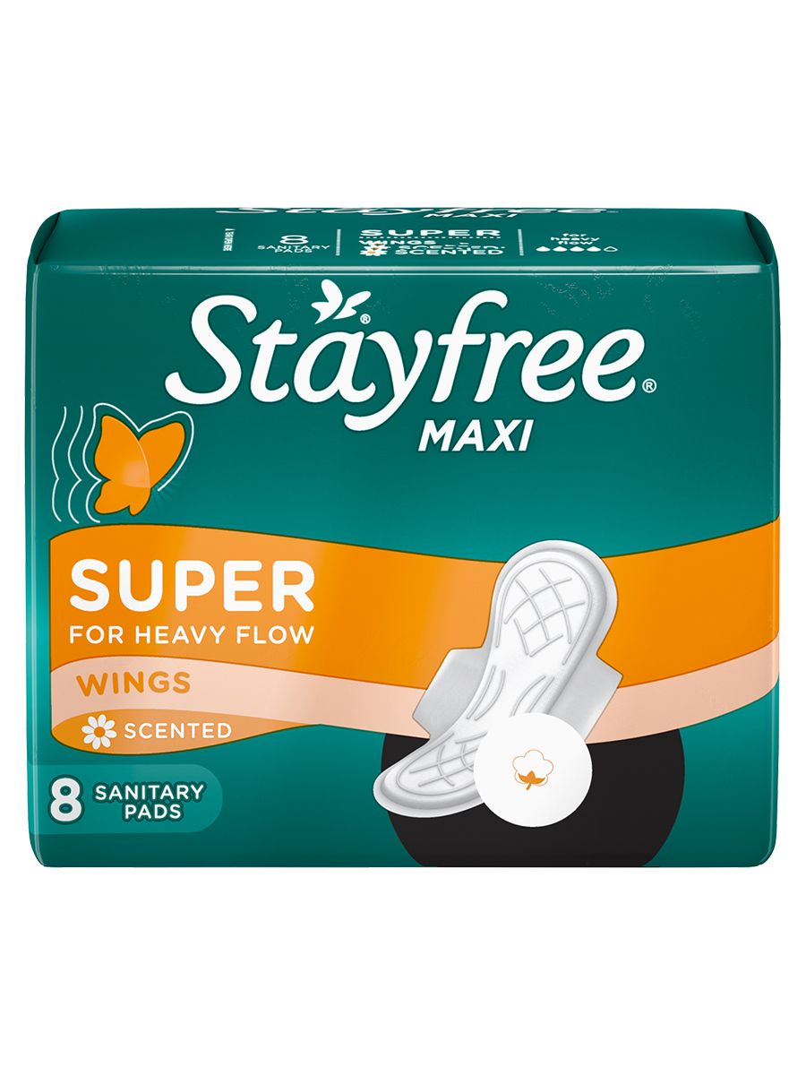 Stayfree Maxi Thick Super Wings 8S