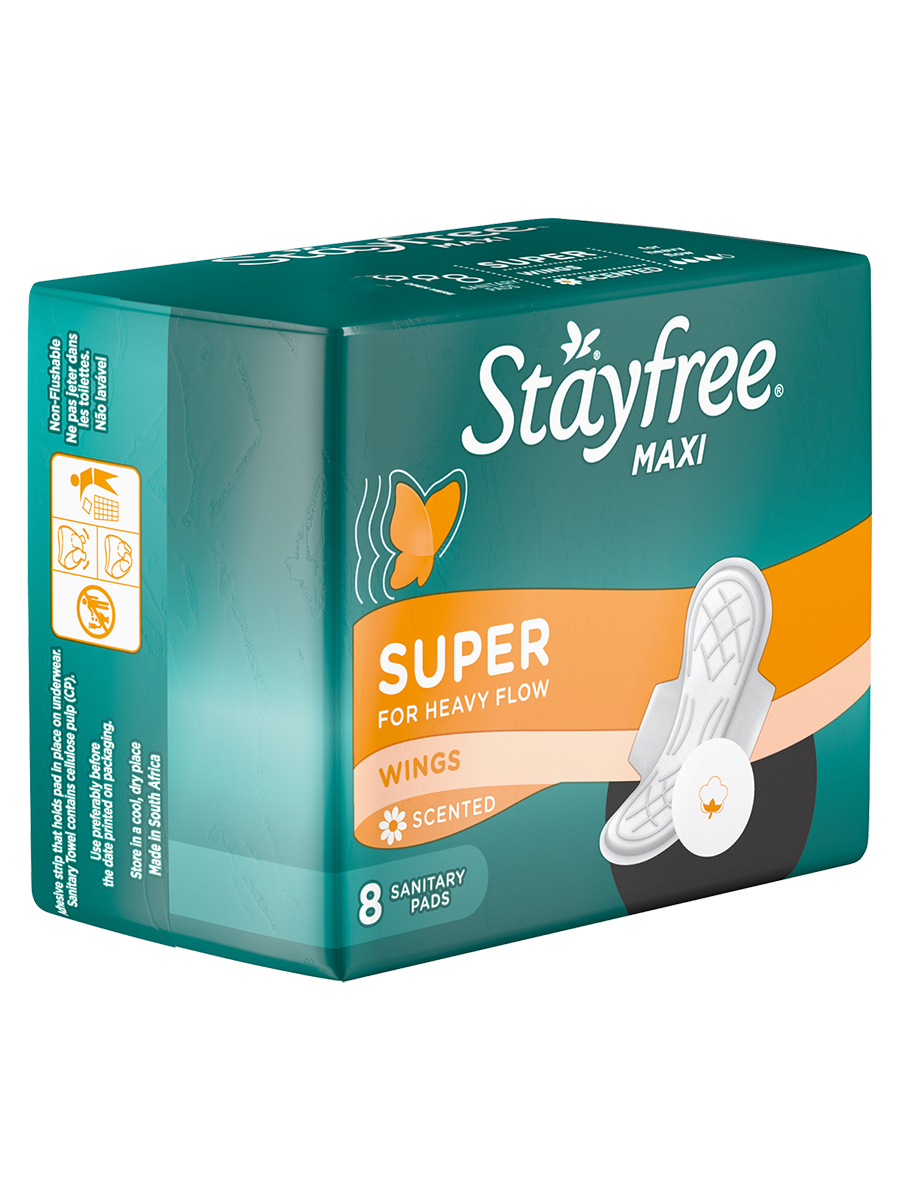Stayfree Maxi Thick Super Wings 8S