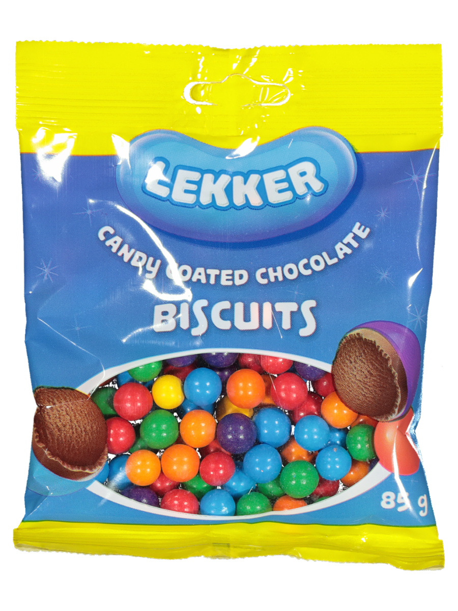 Lekker Candy Coated Chocolate Biscuits