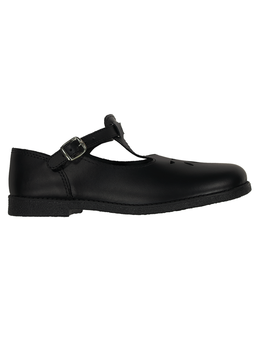 Girls Leather School Shoe