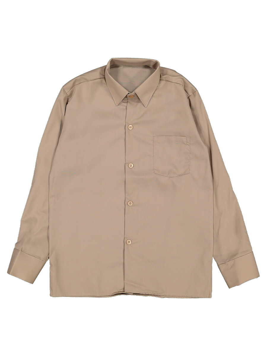Long Sleeve Primary Raised Collar Shirt