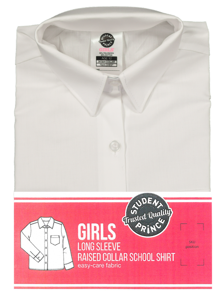 Long Sleeve High Raised Collar Shirt