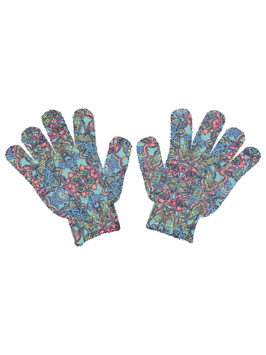 Printed Bath Gloves