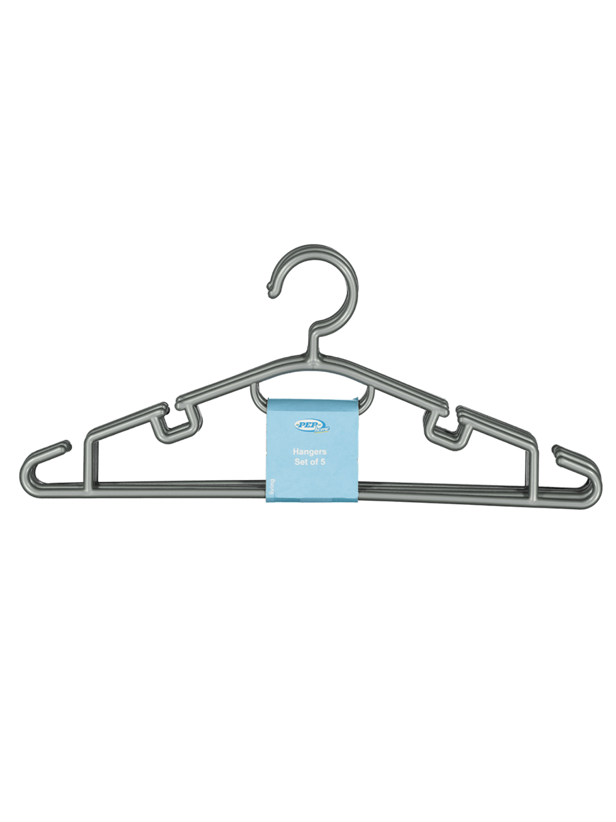 5-piece Plastic Hangers
