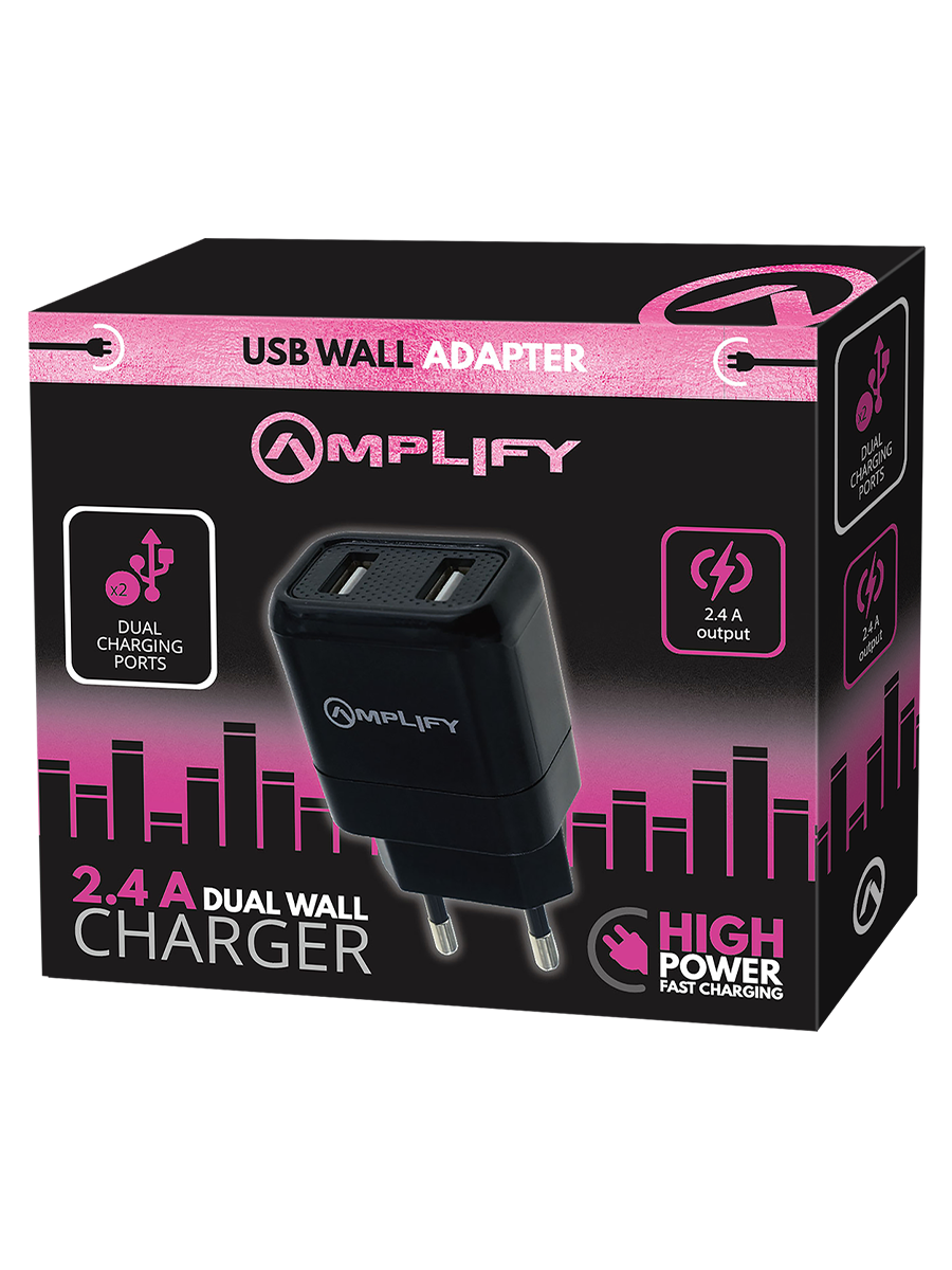 Amplify Dual USB Wall Charger