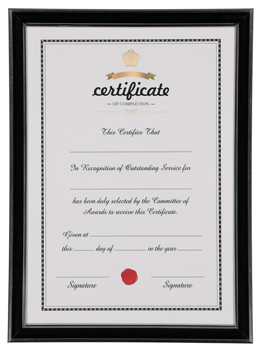 Certificate Photo Frame
