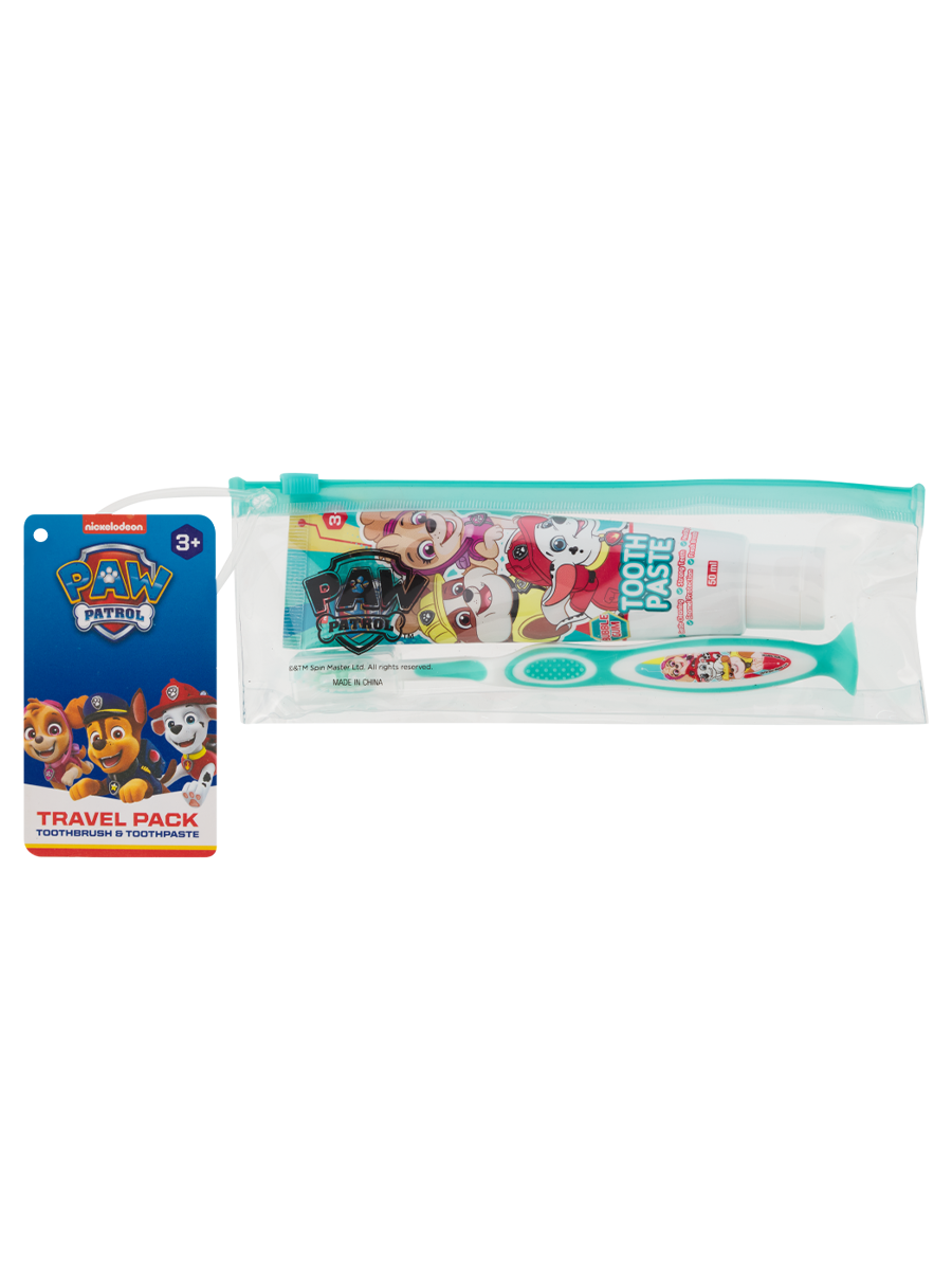 Kids Character Toothbrush And Toothpaste Travel Pack