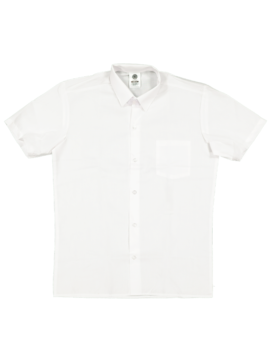 Short Sleeve High Raised Collar Shirt