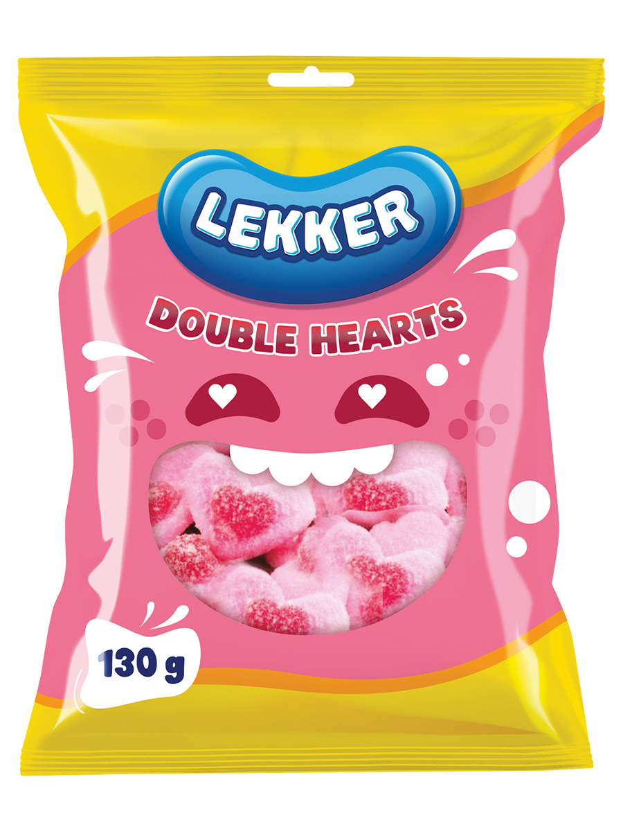 Lekker Double Hearts Sweets