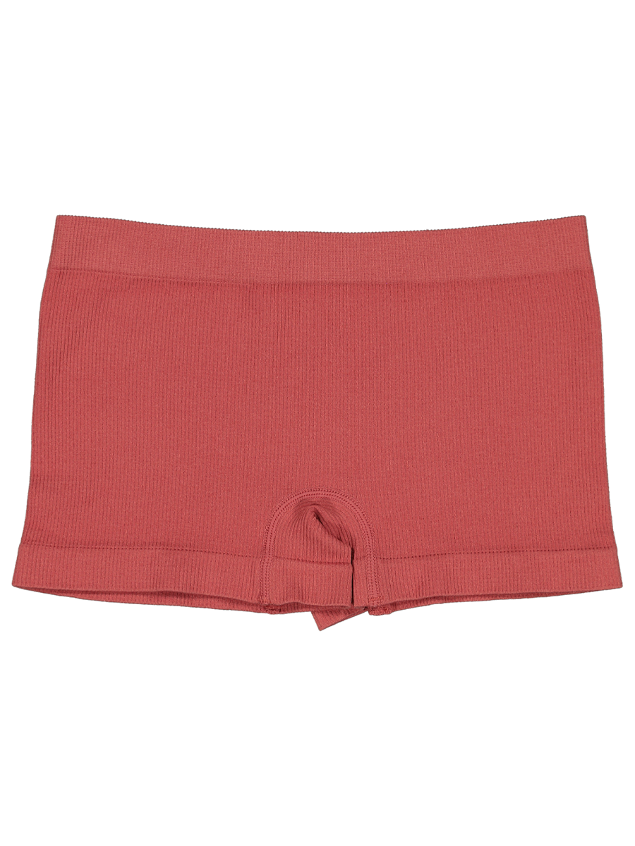 Pink Ribbed Seamless Boyleg