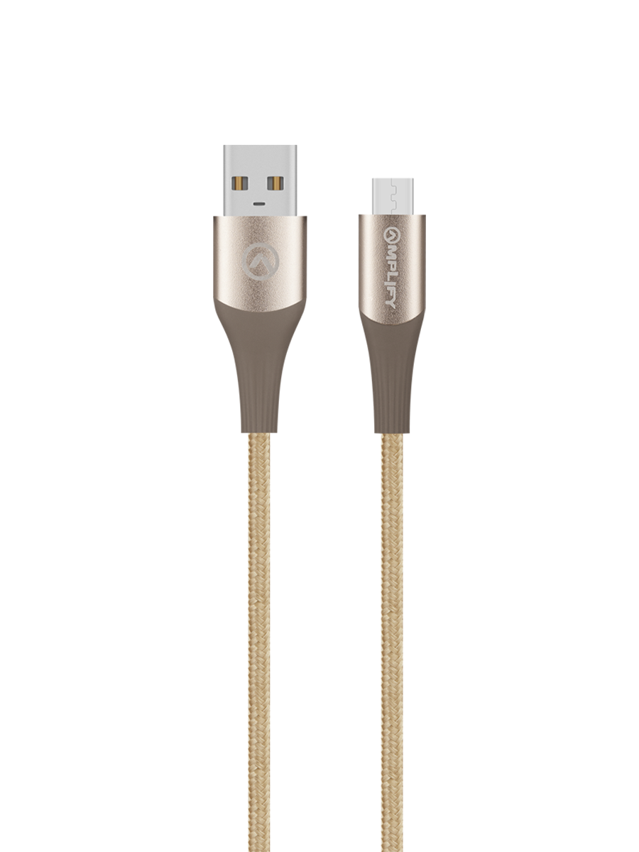 Amplify 2.5M Micro Usb Cable Gold