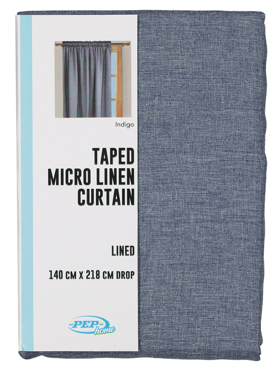 Taped Lined Curtain