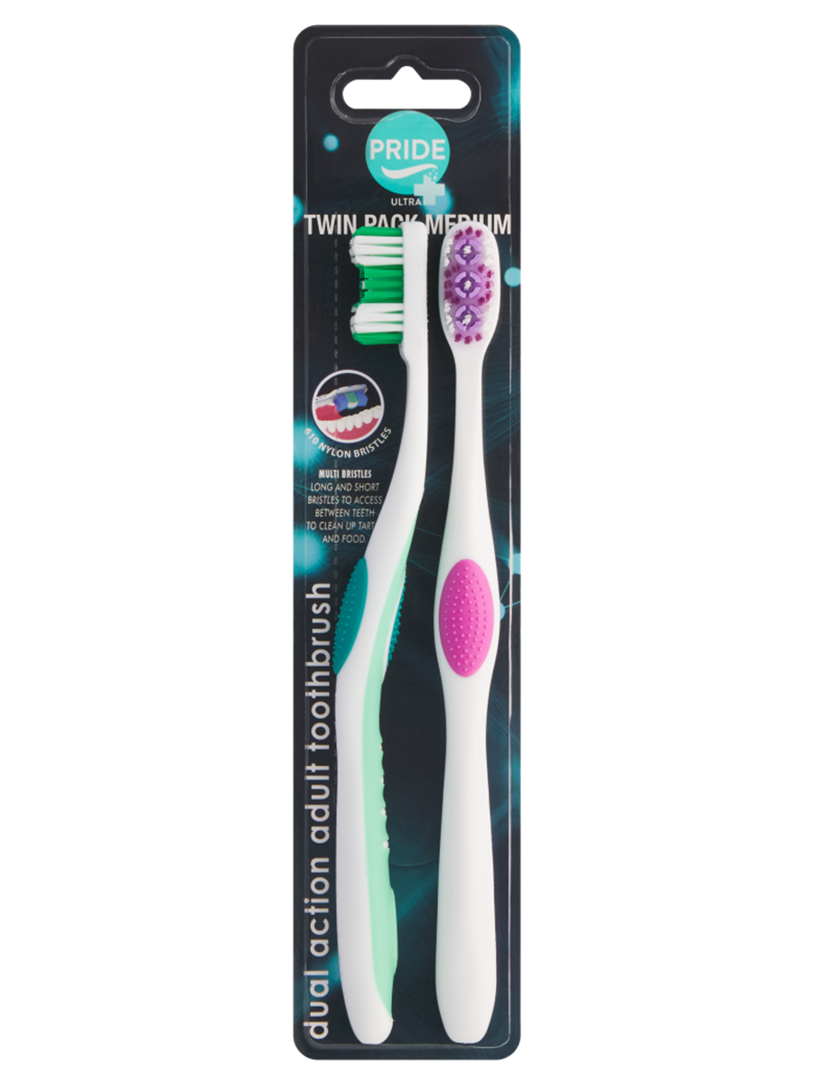 Pride Ultra Plus Twin Pack Toothbrush