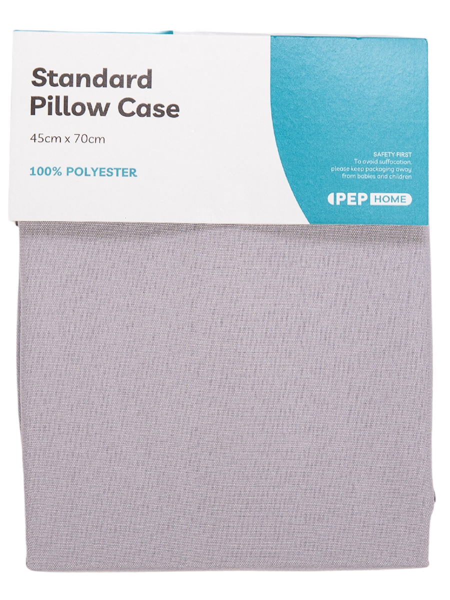 Pillowcase Micro Fibre Grey