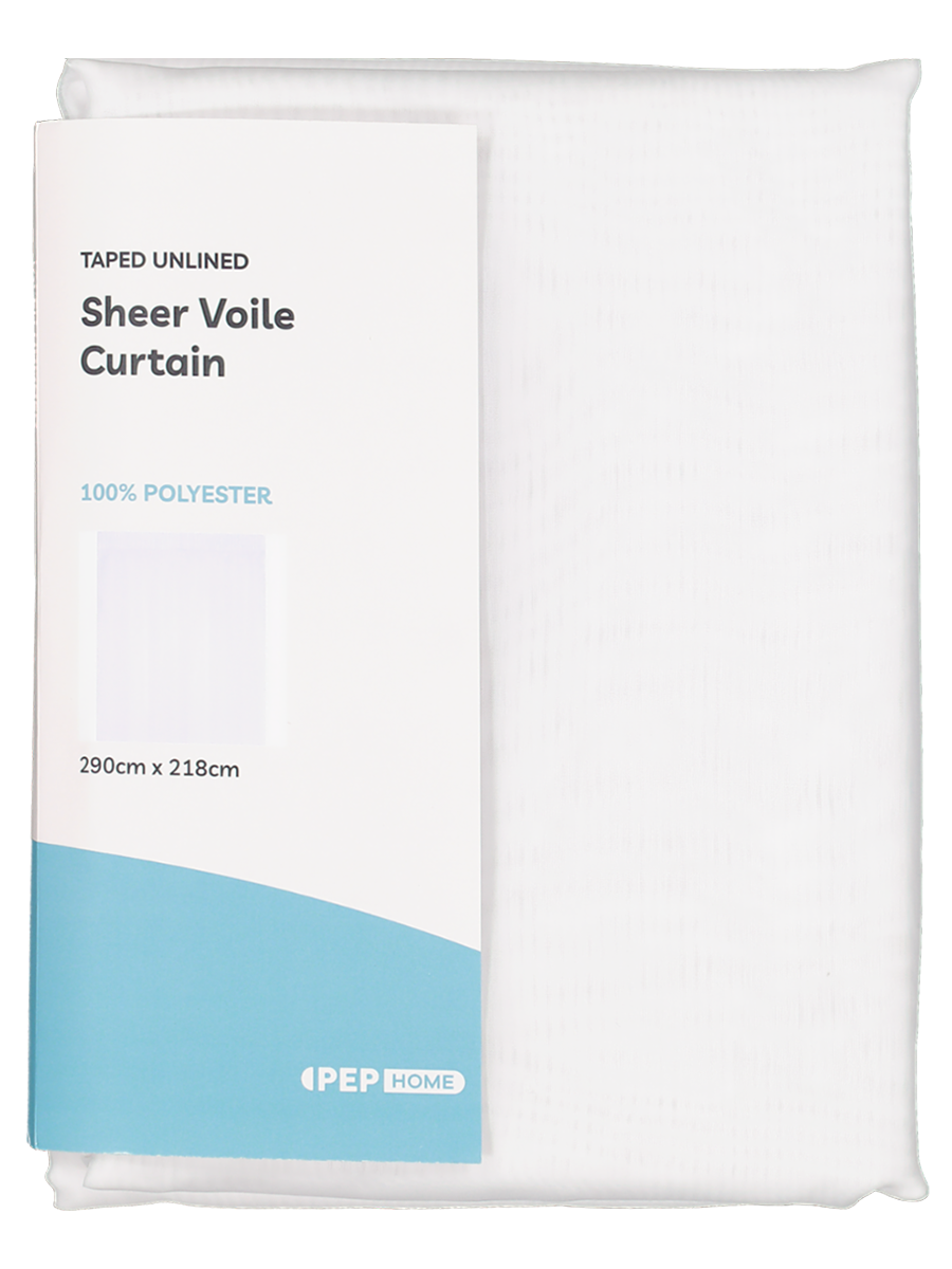 White Sheer Voile Wide