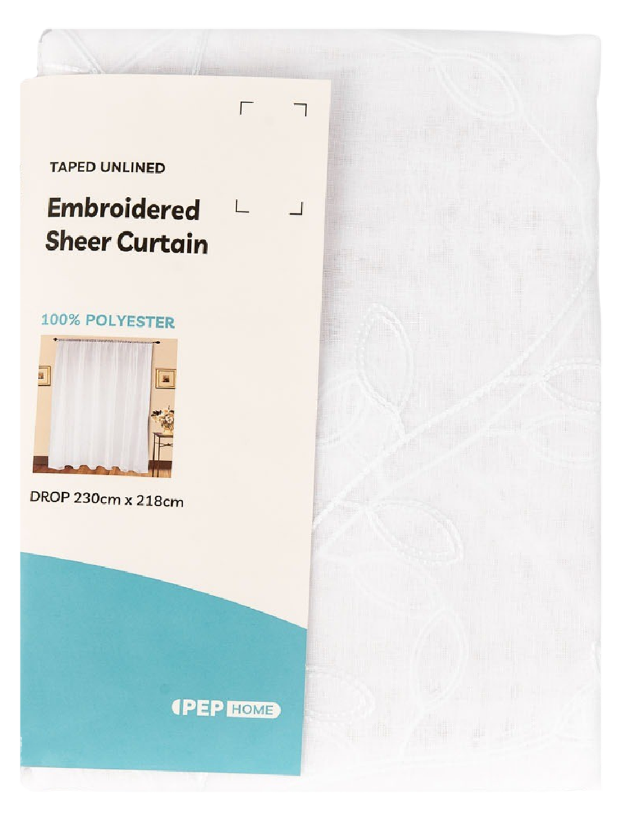 Embroidered Sheer Curtain