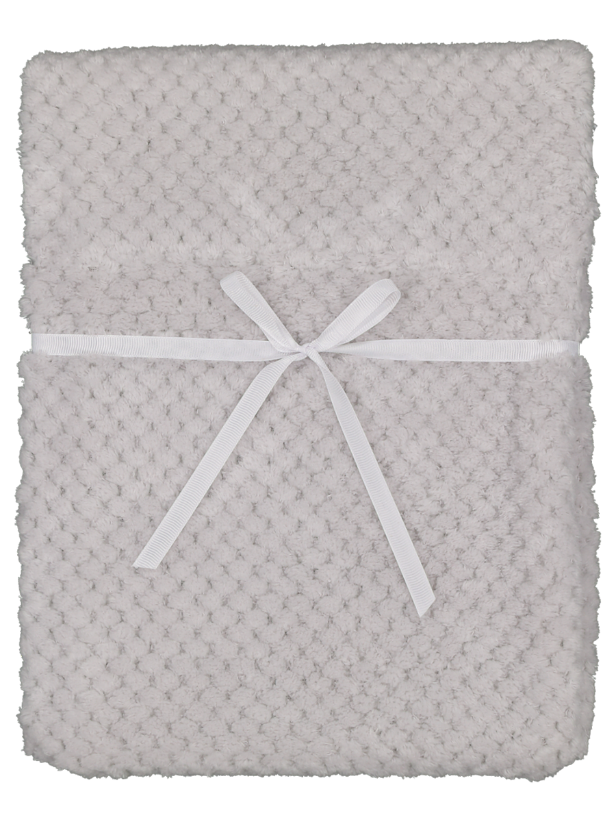Grey Popcorn Blanket