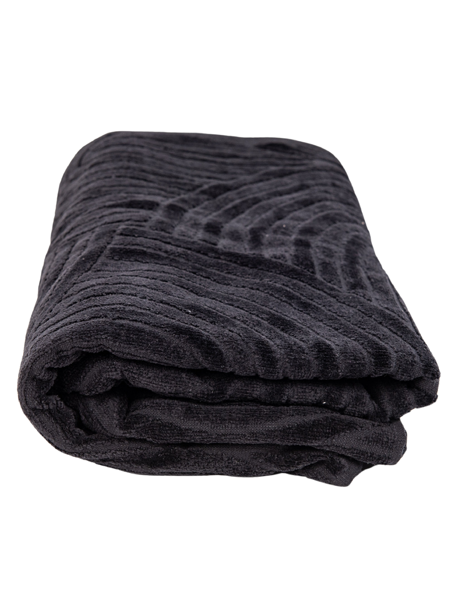 Velour Bath Sheet Black