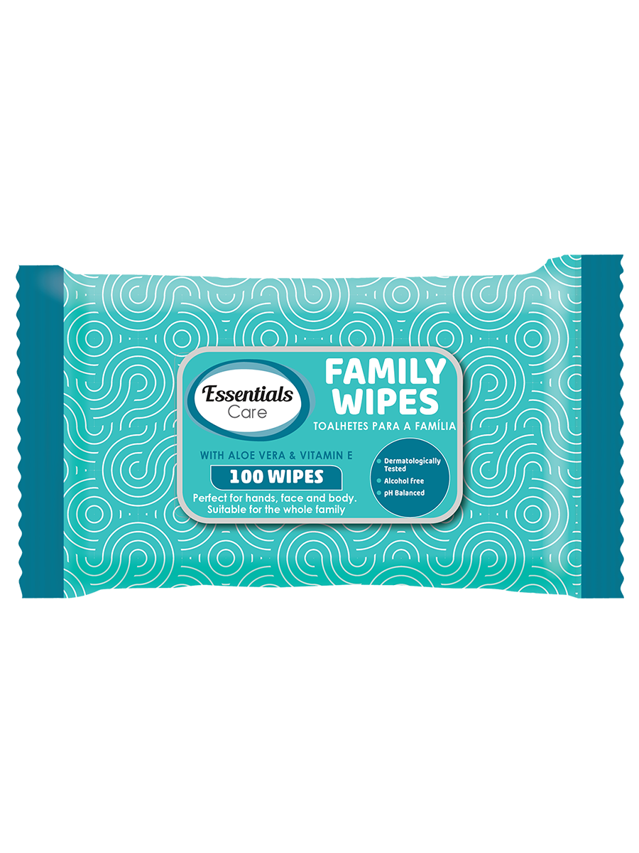 ESSENTIALS CARE FAMILY WIPES 100