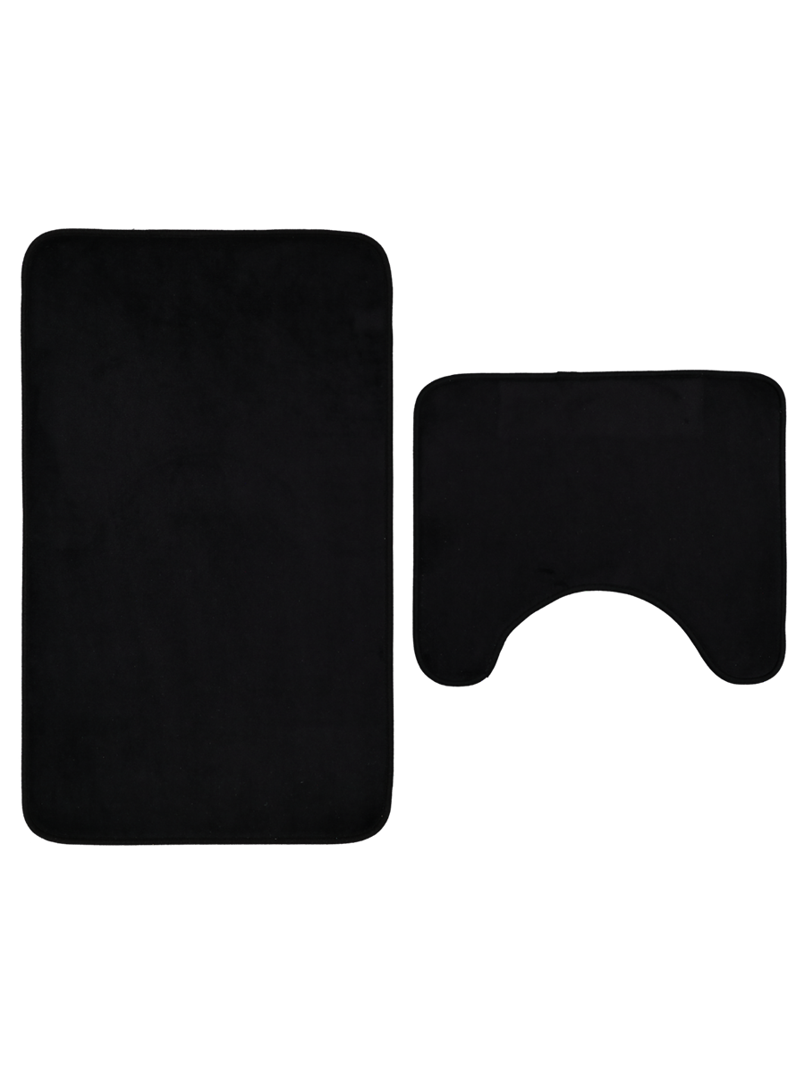 2 Piece Foam Mat Set Black