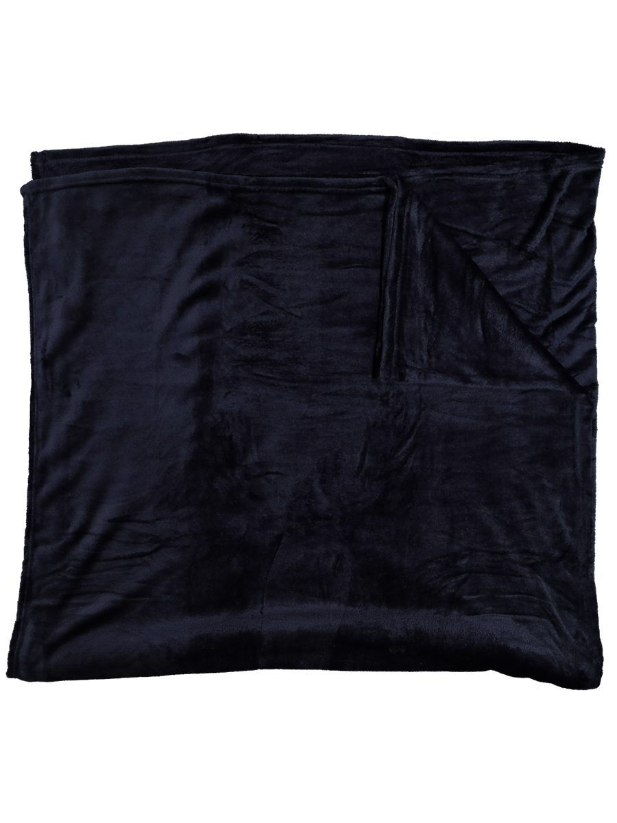 Plain Flannel Fleece Navy Double