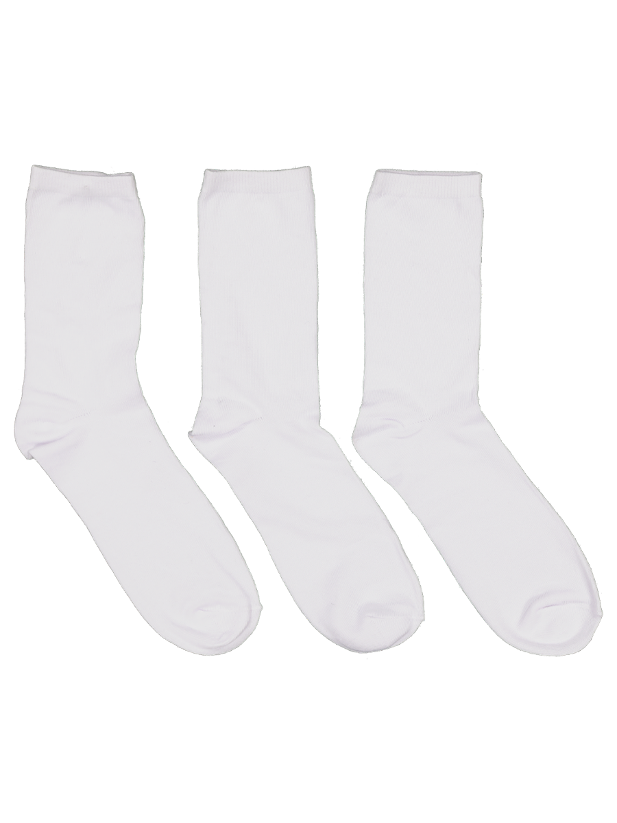 White Crew Socks 3 Pack
