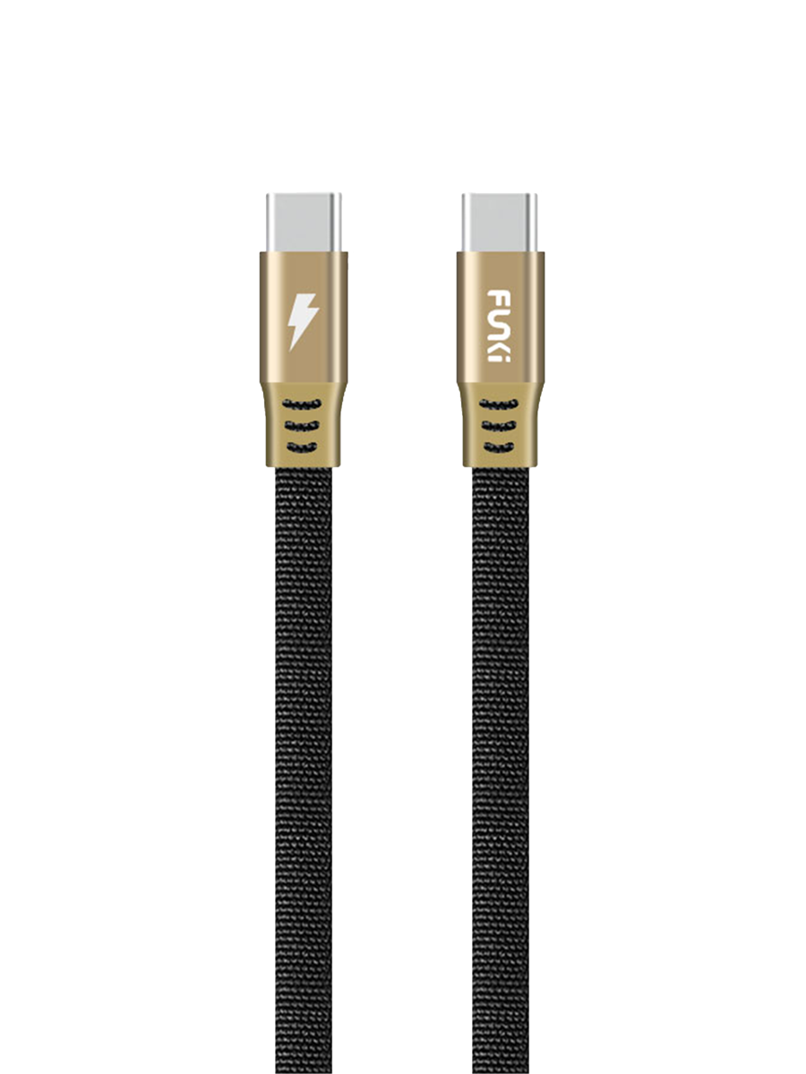 Funki Type C To C Cable Black And Gold