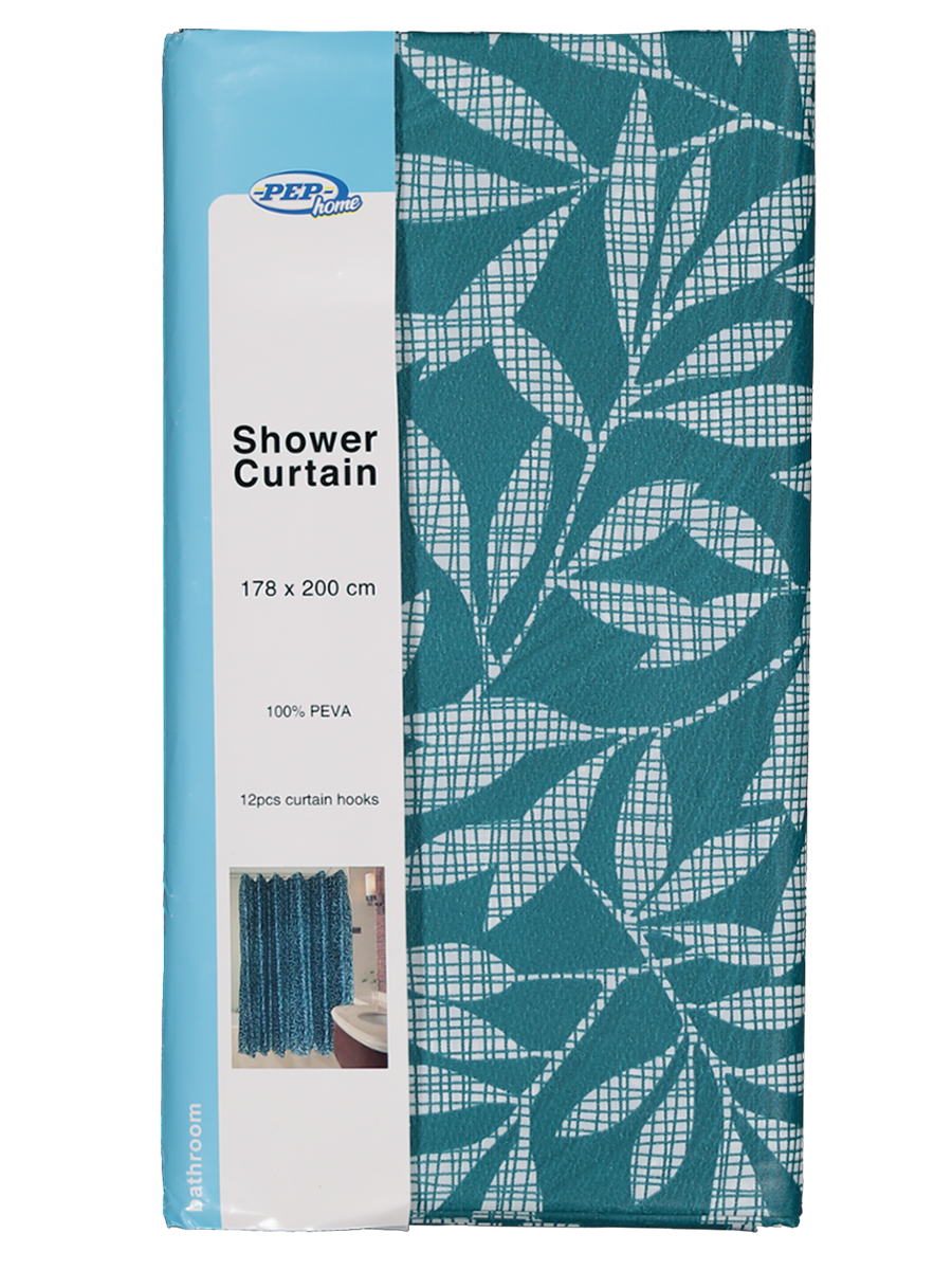 Shower Curtain Dragonfly Green Leaf