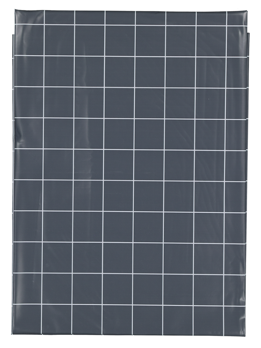 Charcoal Check Printed Tablecloth