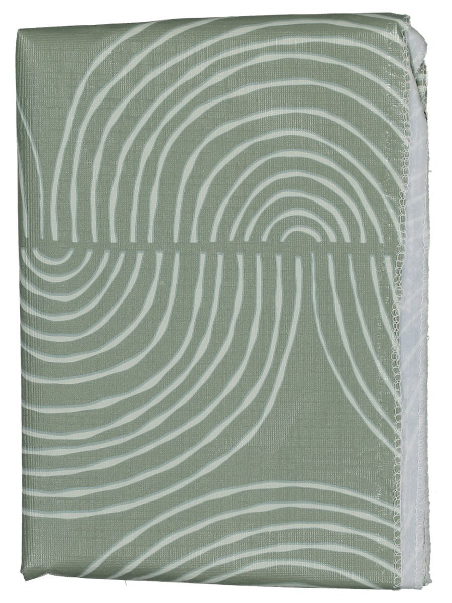 Organic Sage Flannel Back Tablecloth