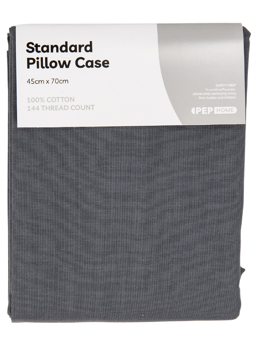 Cotton Pillowcase Charcoal