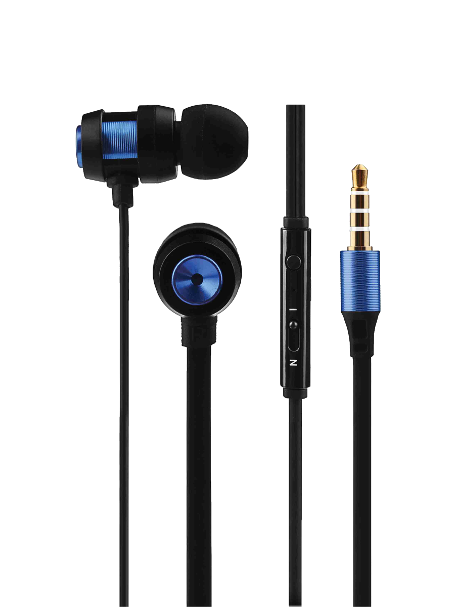 Volkano Alloy Earphones Blue