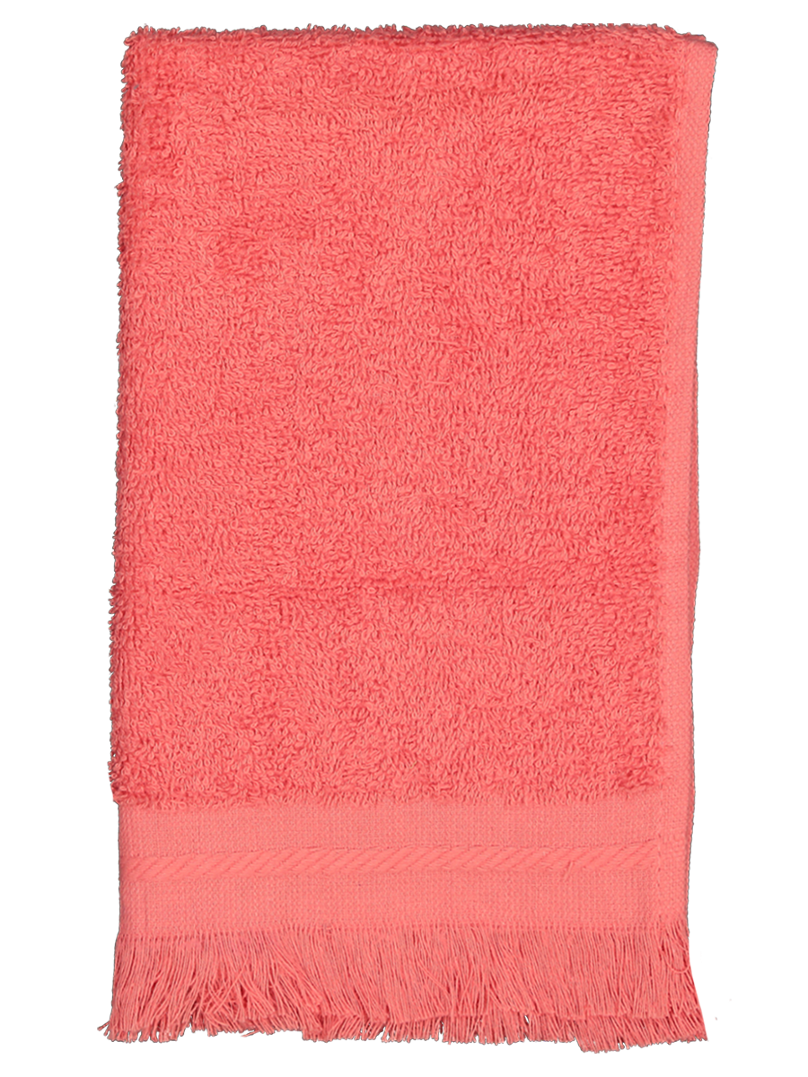 Fringe Guest Towel Pink