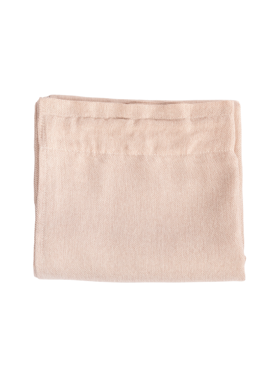 Beige 2 Pack Lined Curtain