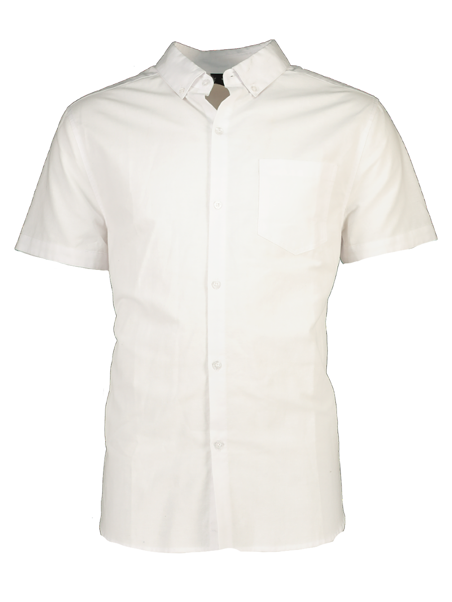 White Casual Short Sleeve Shirt