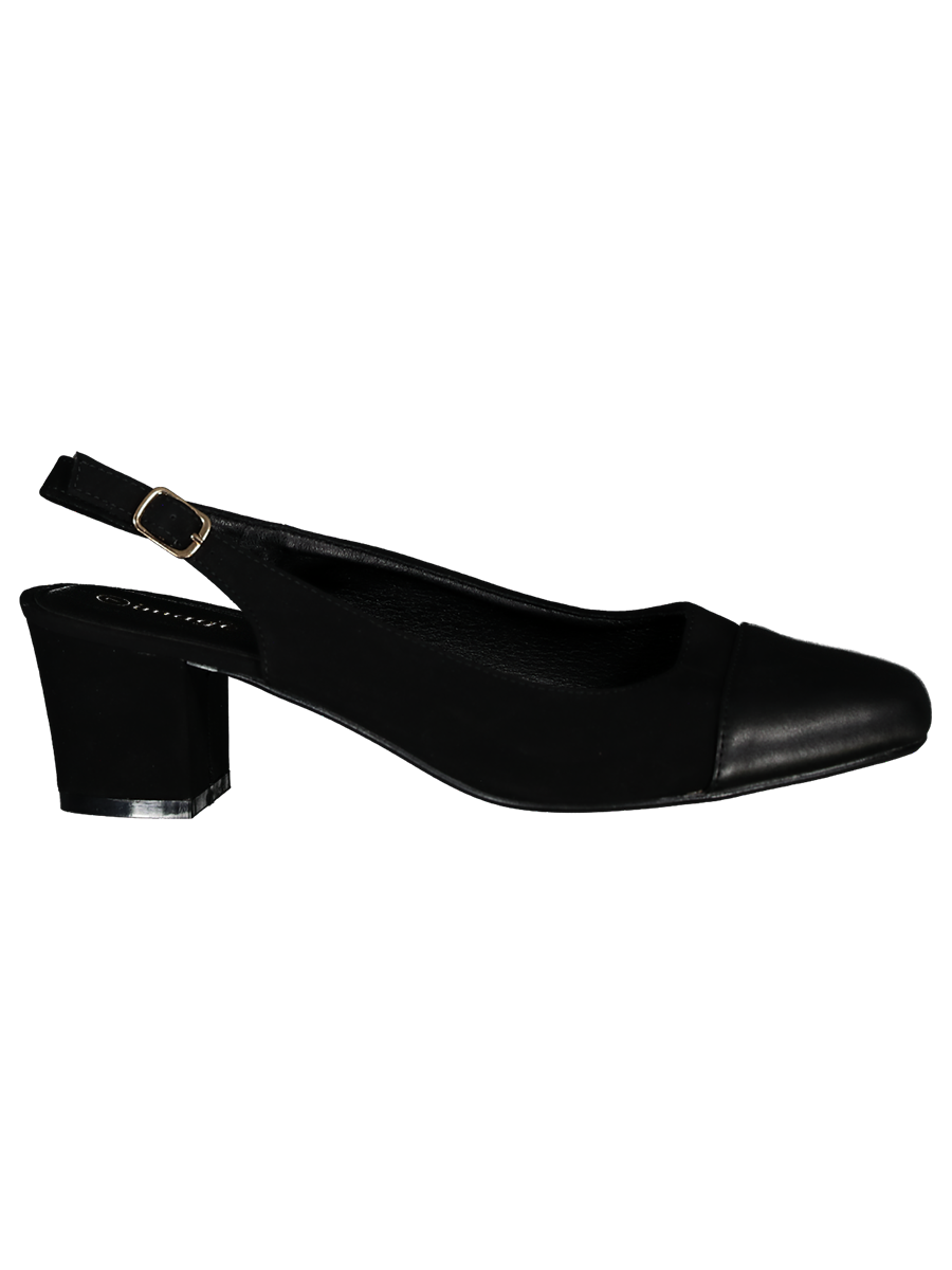 Slingback Block Heel Pumps