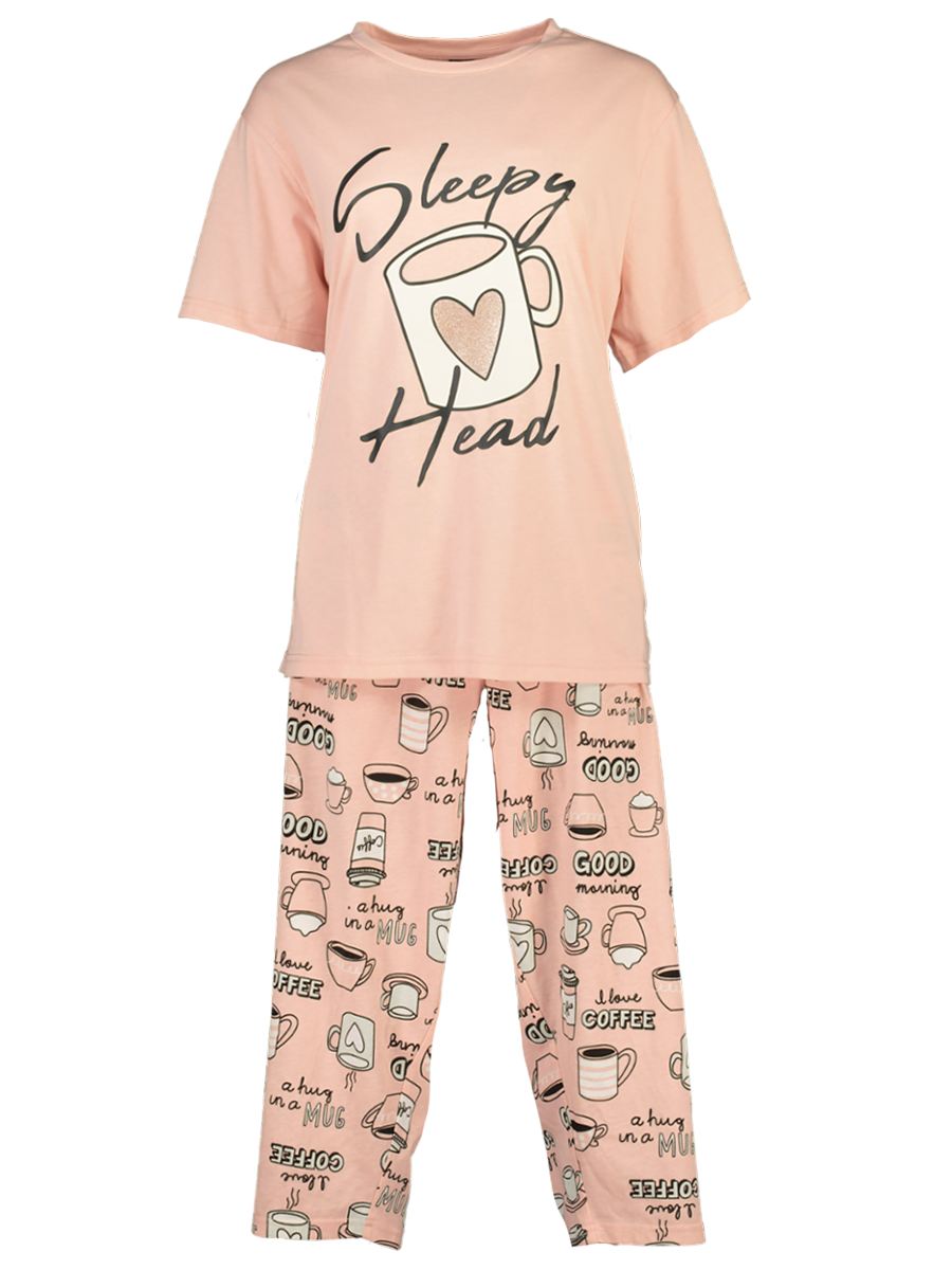 Sleepy Head Printed Pyjama Set