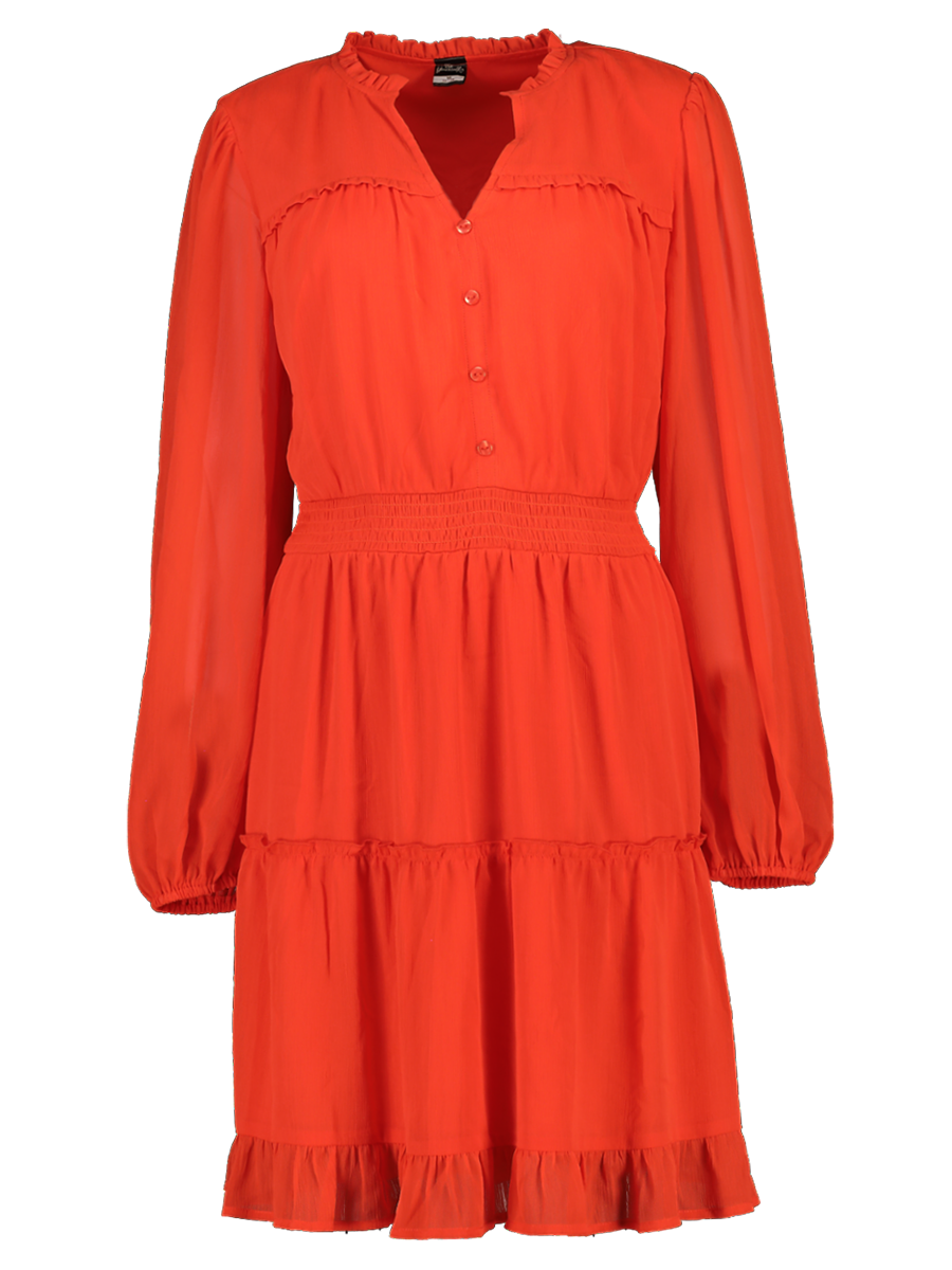 Ruffle Long Sleeve Dress