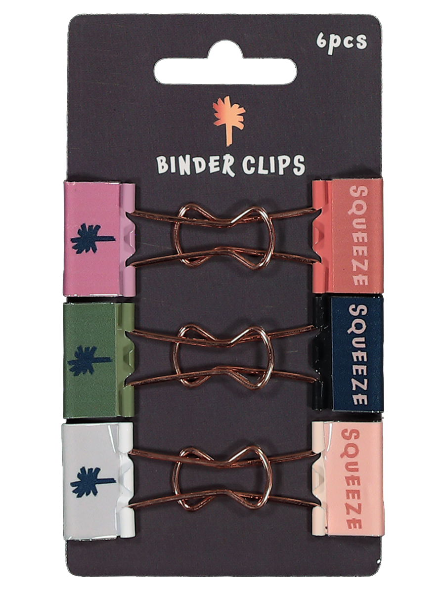 Binder Clip Set 6 Piece