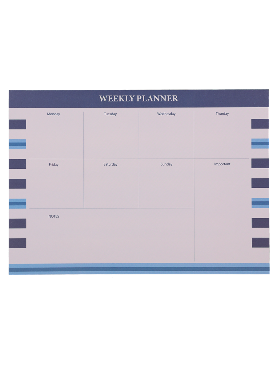 A4 Weekly Planner 50 Sheets Marine
