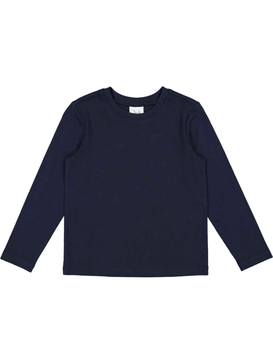 Plain Navy Long Sleeve T-Shirt