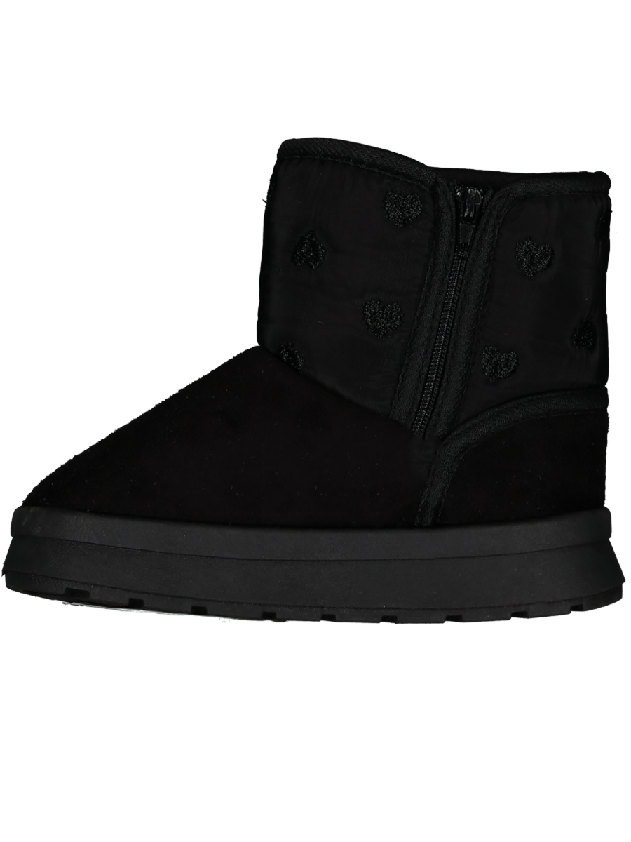 Black Zip-Up Snug Boot