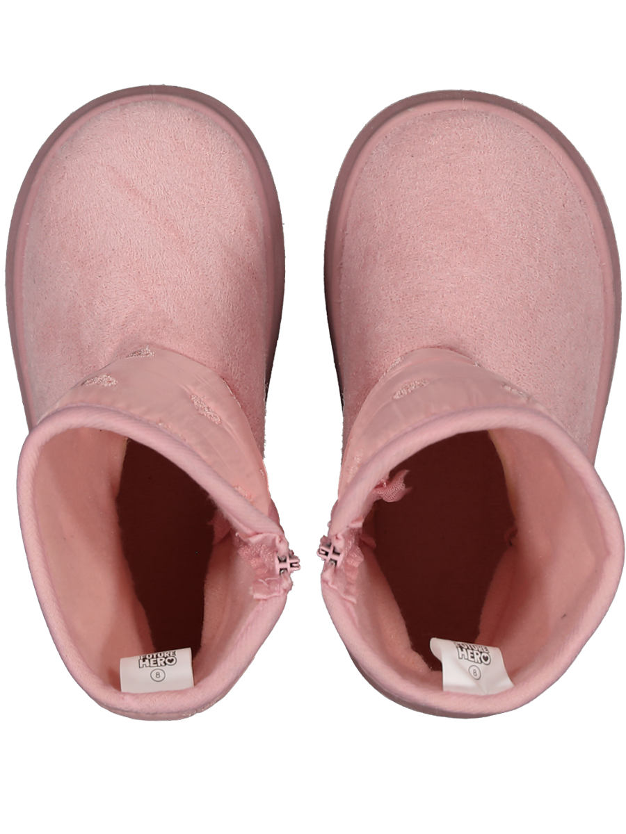 Pink Zip-Up Snug Boot