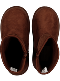 Brown Zip-Up Snug Boot