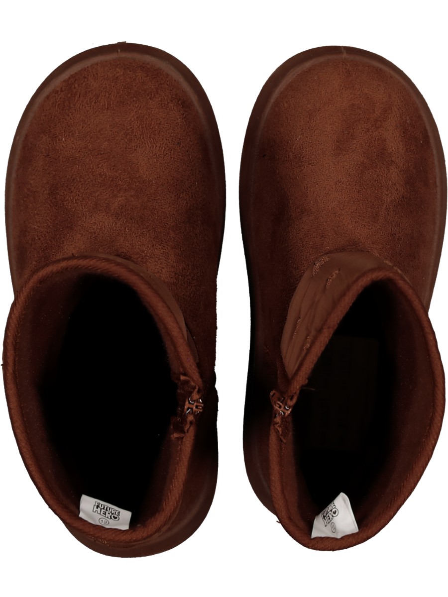 Brown Zip-Up Snug Boot