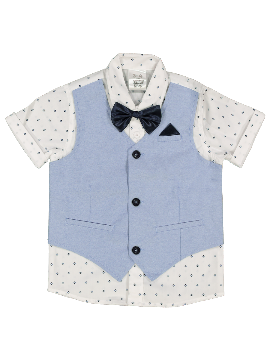 Short Sleeve Waistcoat Shirt