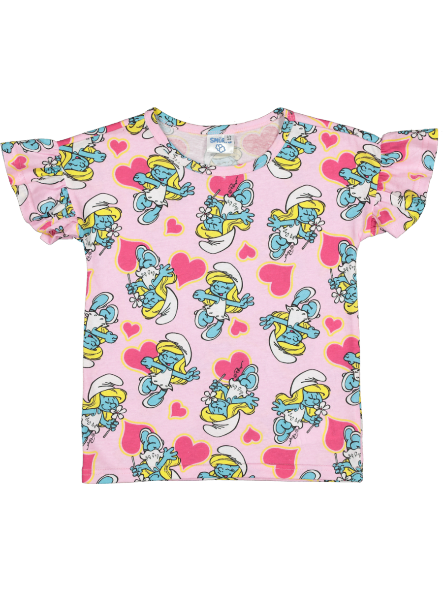 Short Sleeve Pink Smurfette T-Shirt